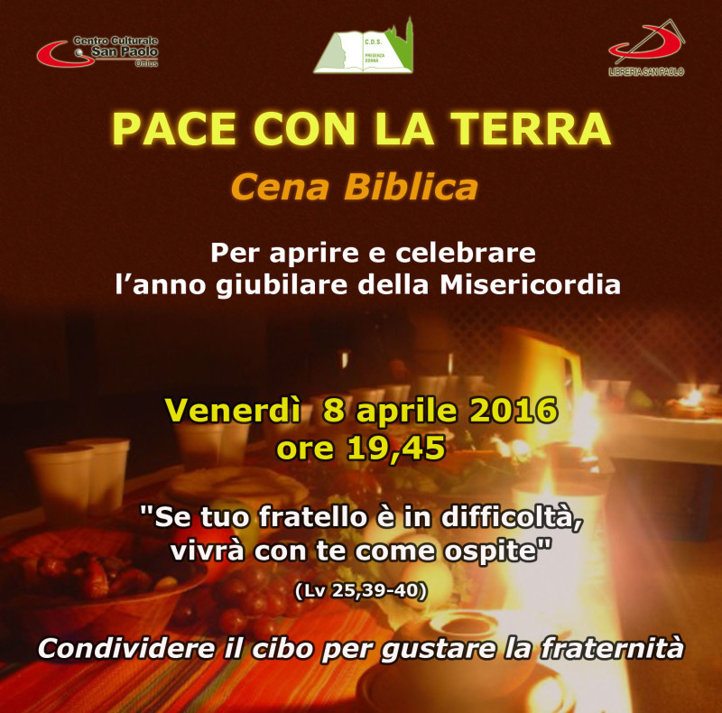 Cena Biblica - 8 aprile 2016