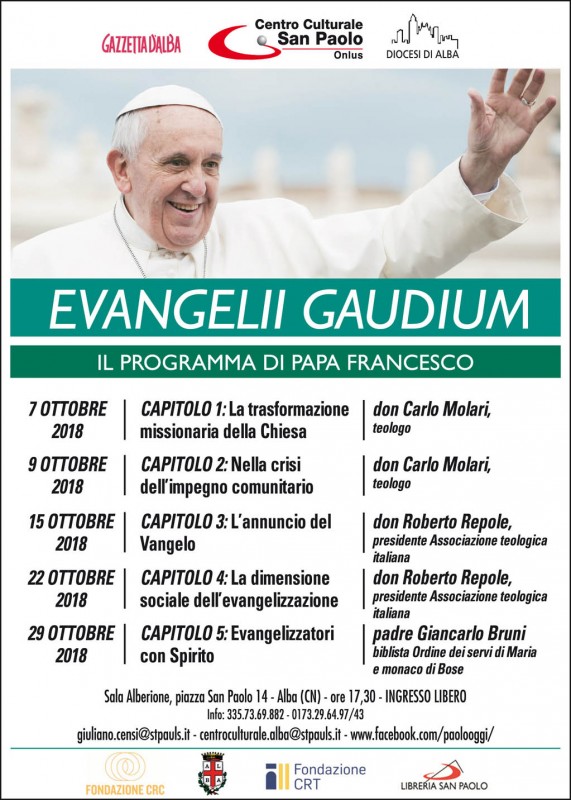 EVANGELII GAUDIUM locandina2018