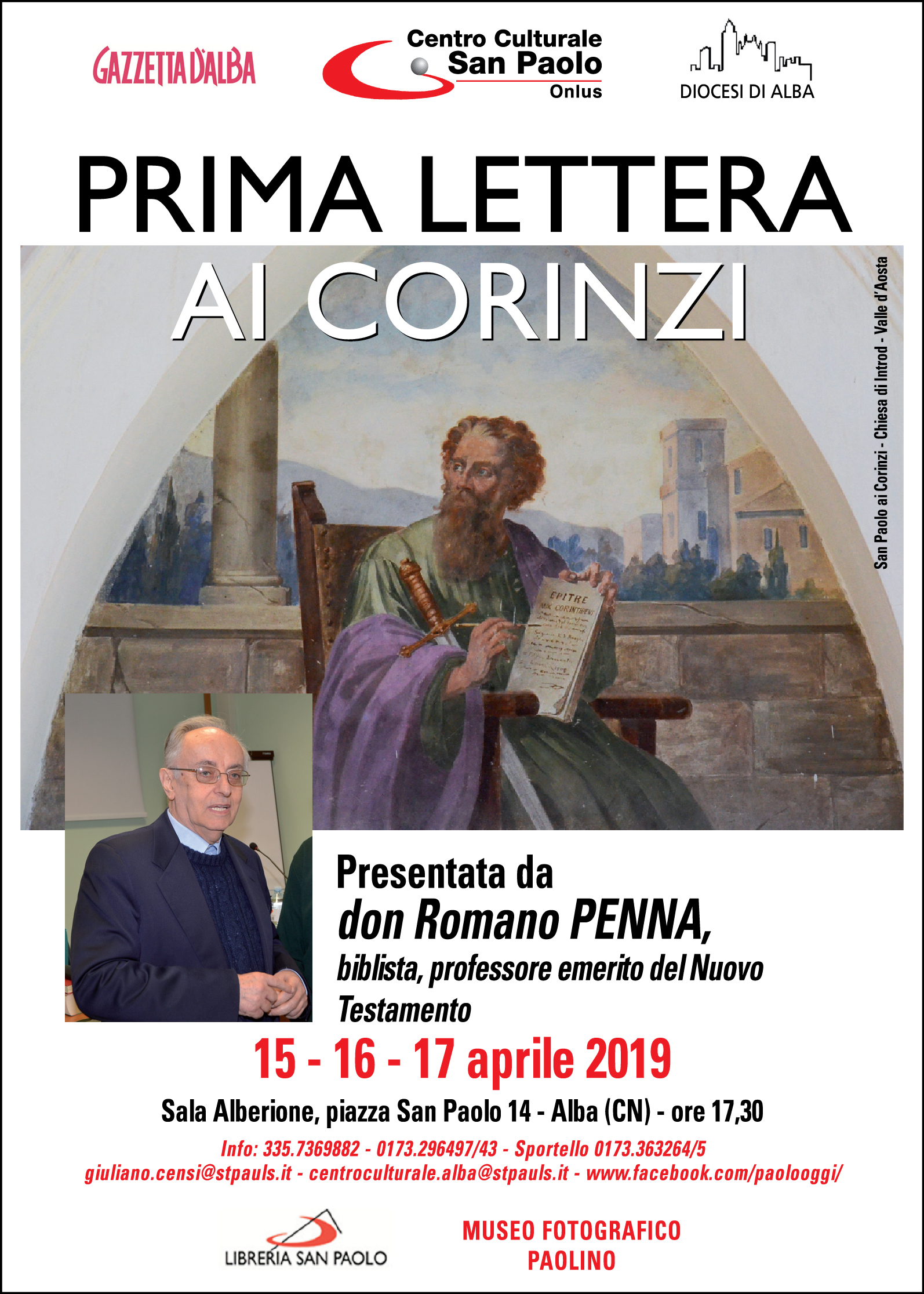 San Paolo Prima Lettera Ai Corinzi Alba. Prima lettera ai corinzi – Centro Culturale San Paolo – Odv.ets